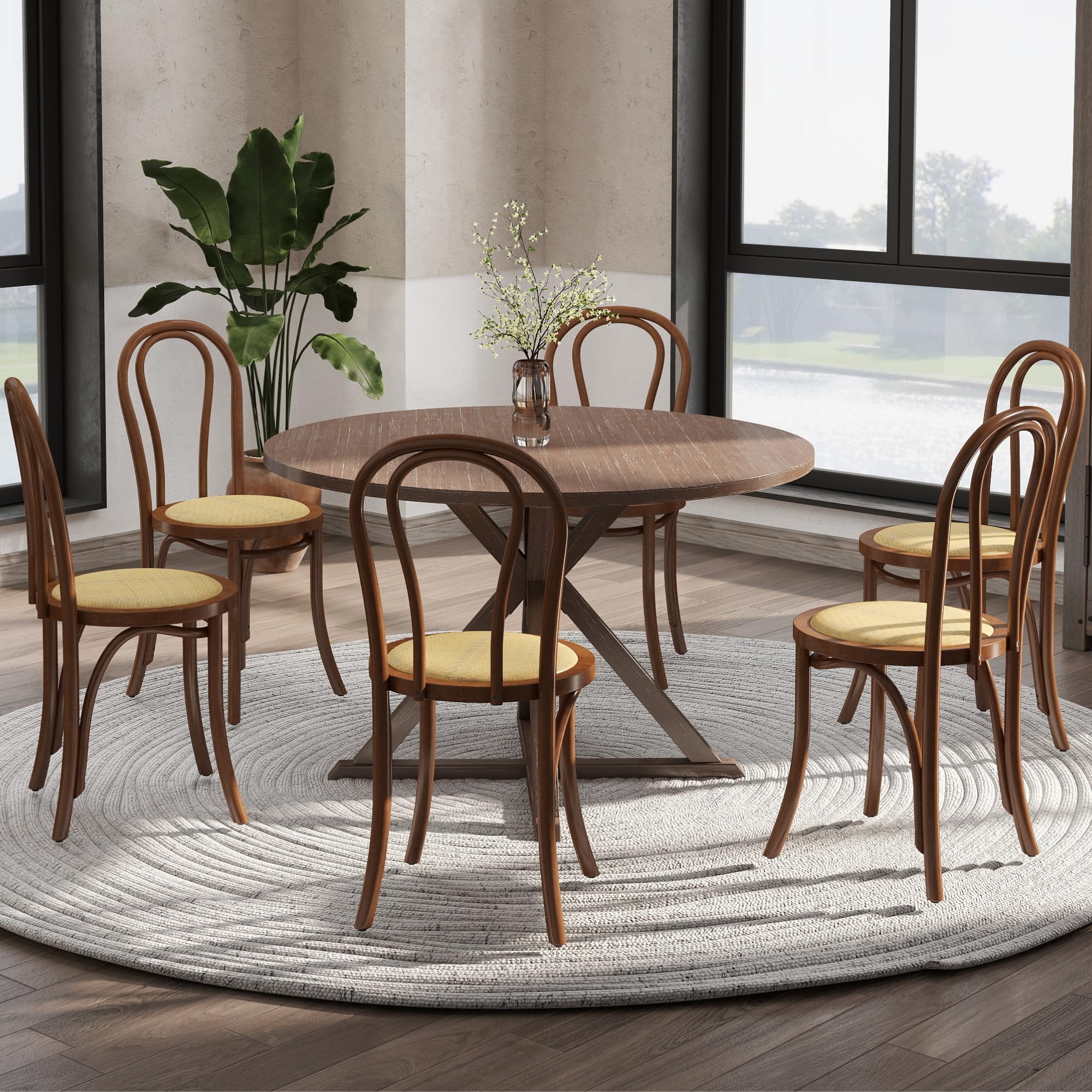 Amazon.com - Janoray Bentwood Dining Chairs Set of 4 Handcrafted